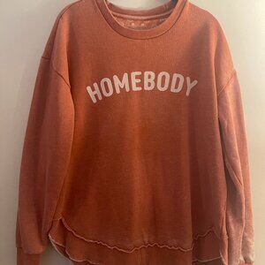 Royce Clothing Coral "Homebody" Sweater, Medium, Cozy, Upcycled, Ships Free